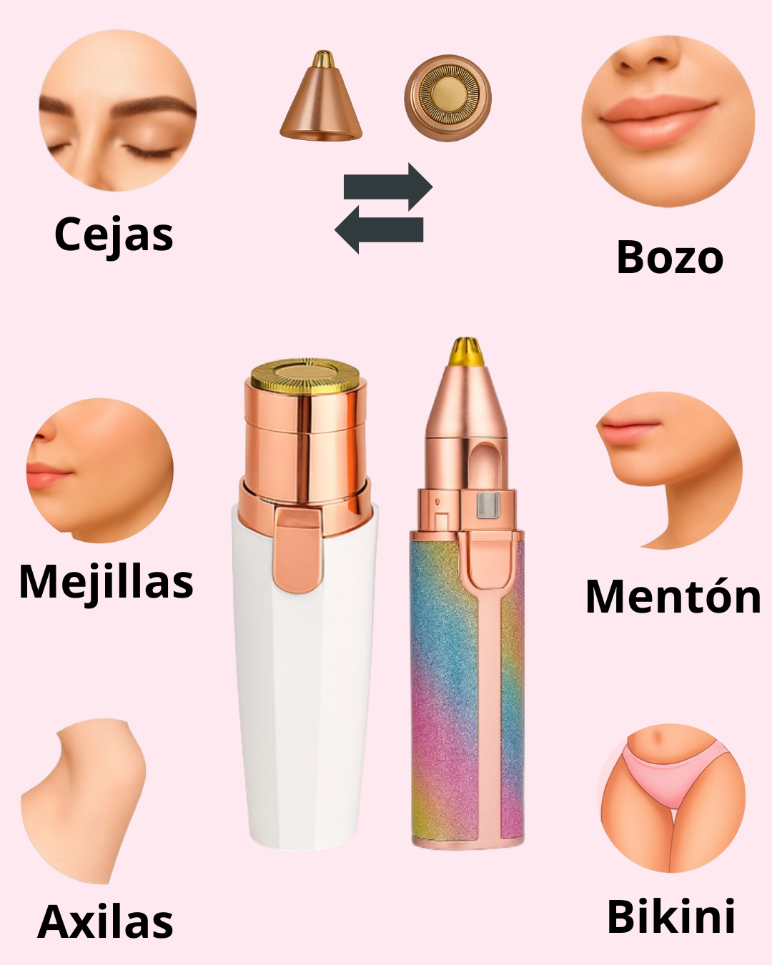 Depiladora Facial 2 en 1