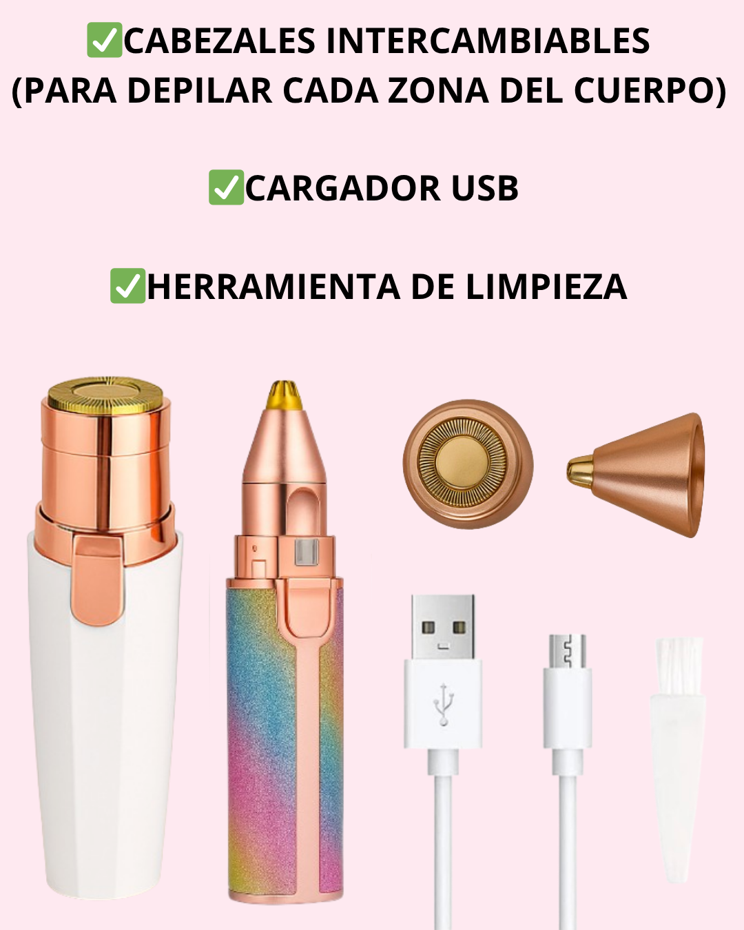 Depiladora Facial 2 en 1